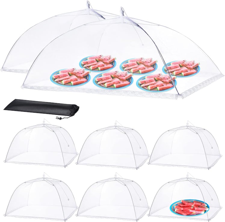 HOMKULA Mesh Food Covers for Outside (Set Of 8)