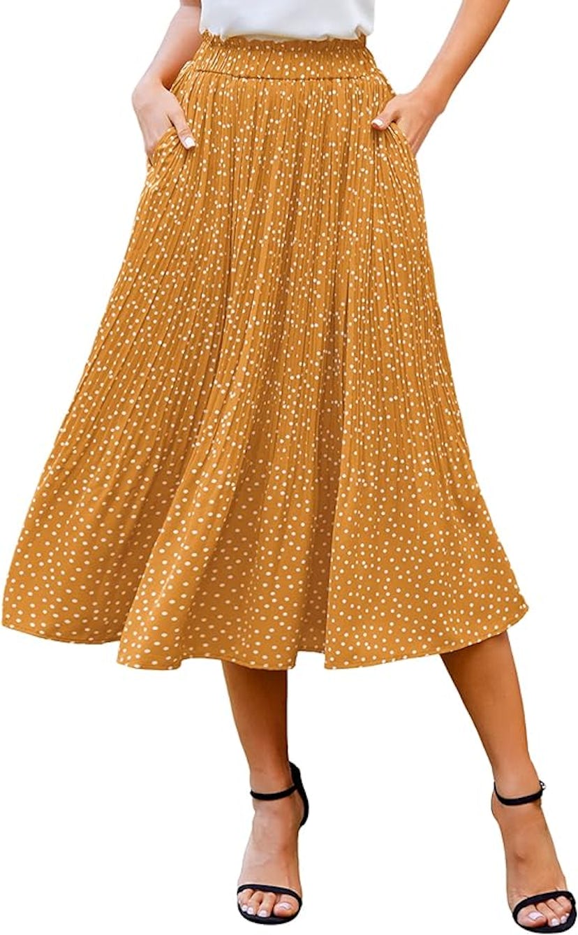 Zeagoo High Waist Midi Skirt