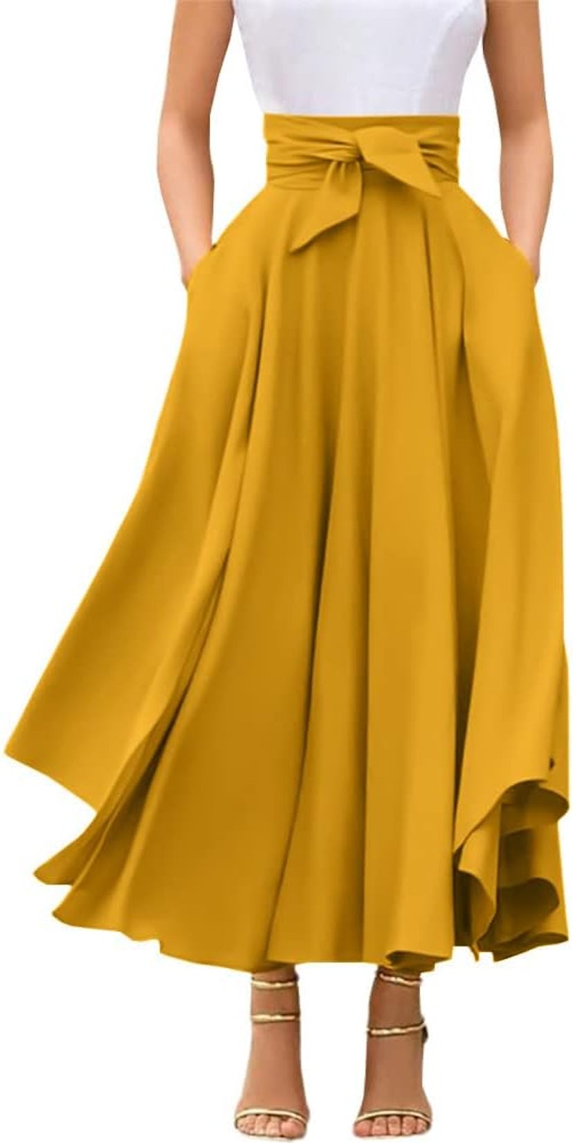 Chouyatou High Waisted Maxi Skirt 