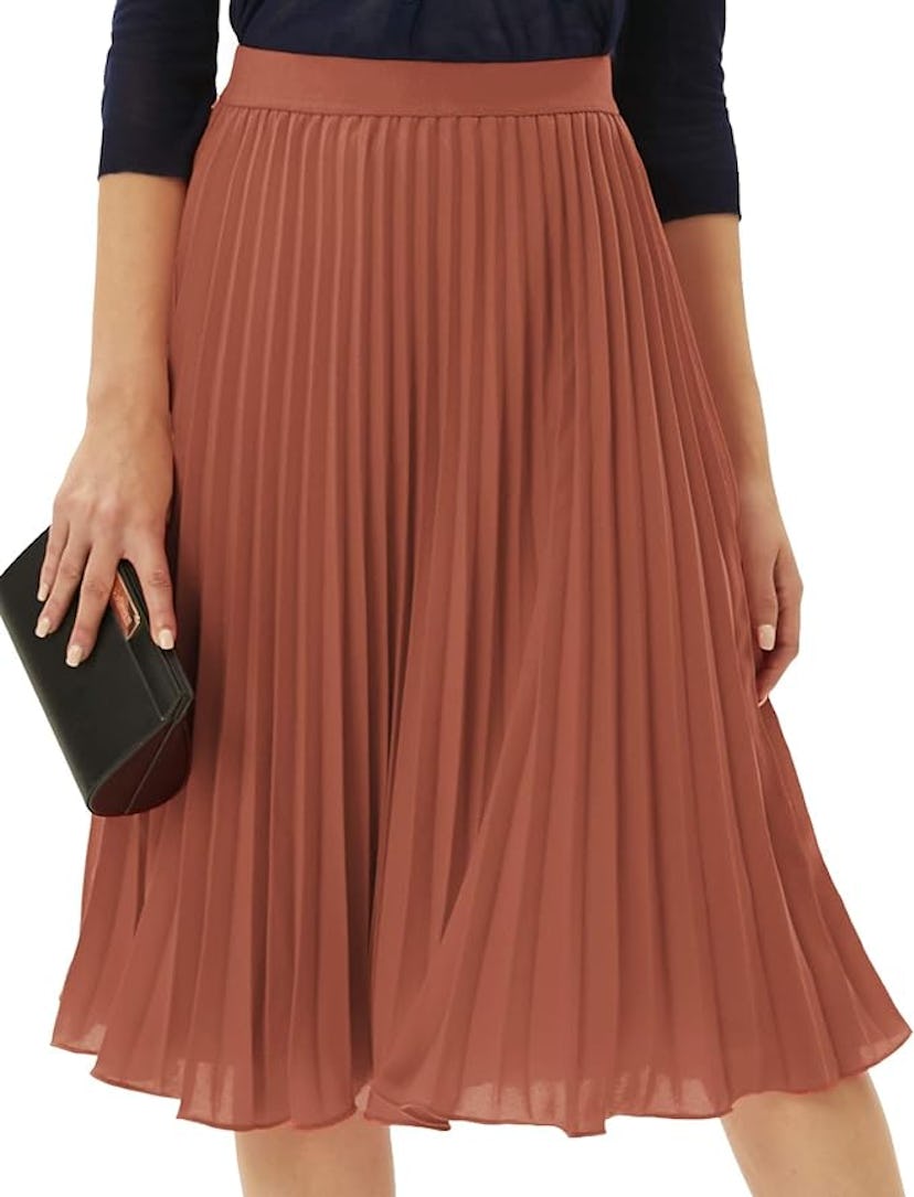 GRACE KARIN High Waist Midi Skirt