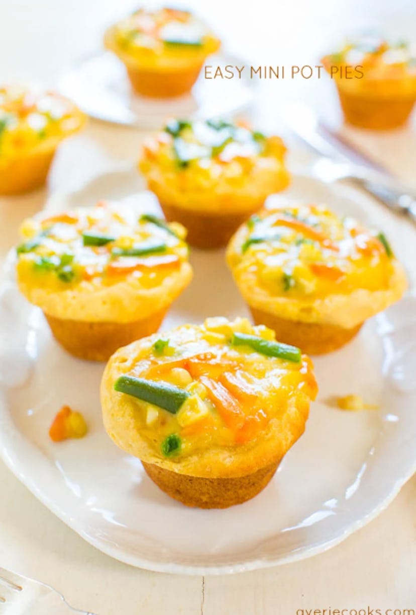 One easy toddler lunch idea to try is mini pot pies.