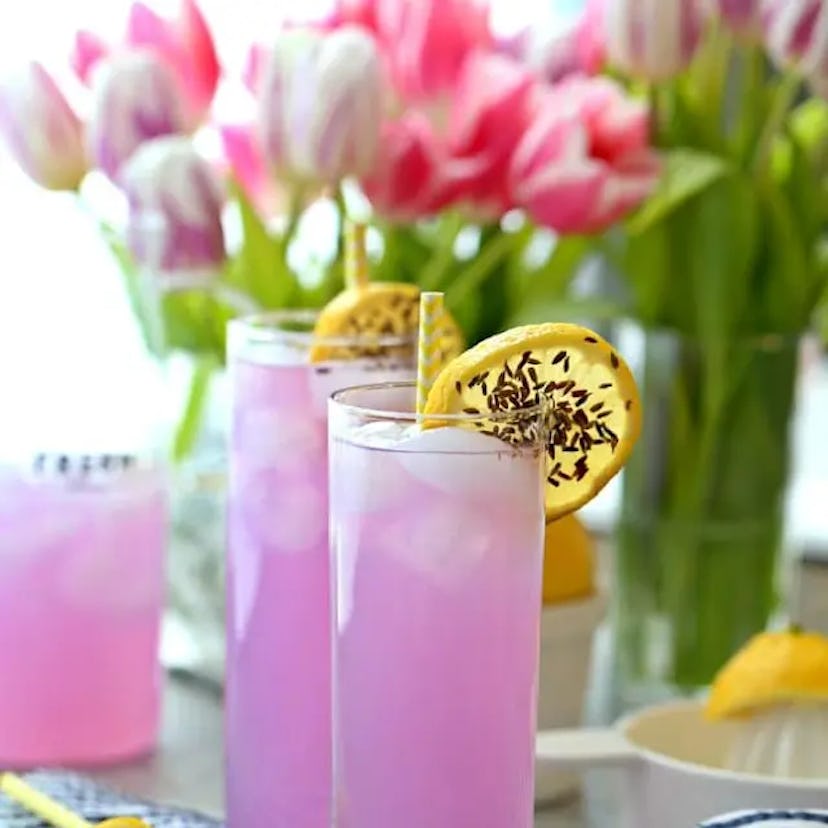 Lavender lemonade in a list of Taylor Swift party food ideas