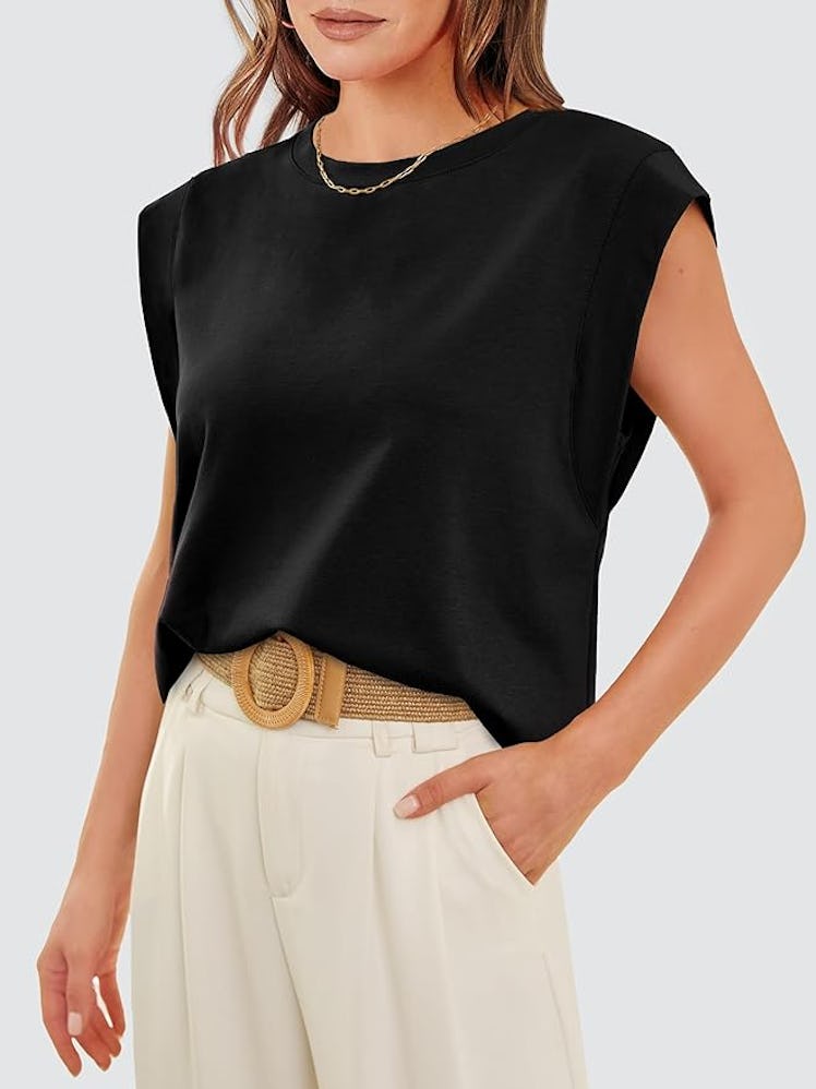 WIHOLL Cap Sleeve Top