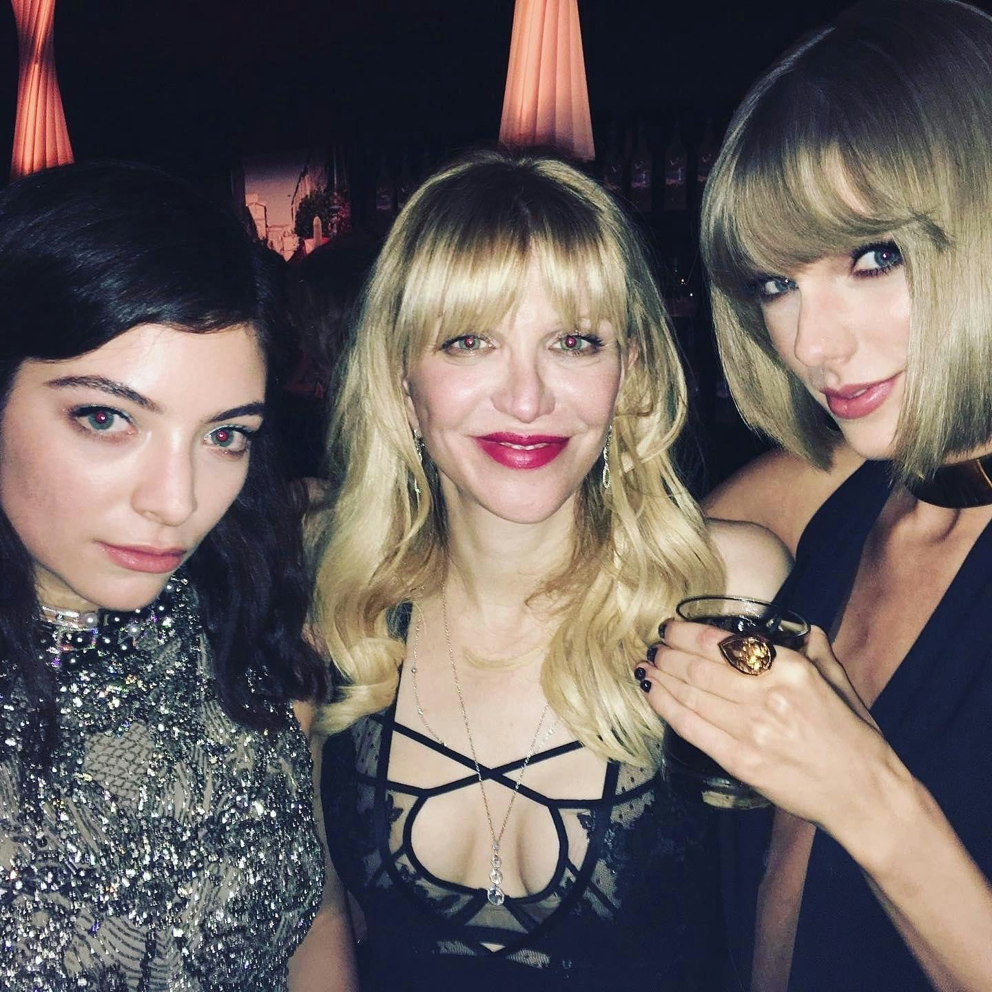 Lorde, Courtney Love, and Taylor Swift