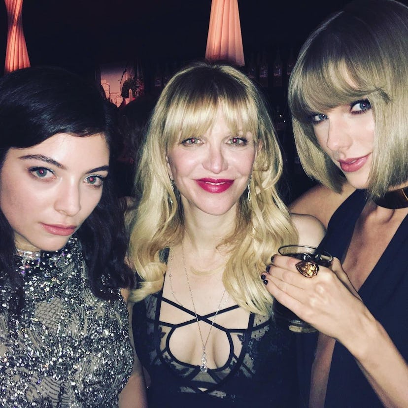 Lorde, Courtney Love, and Taylor Swift