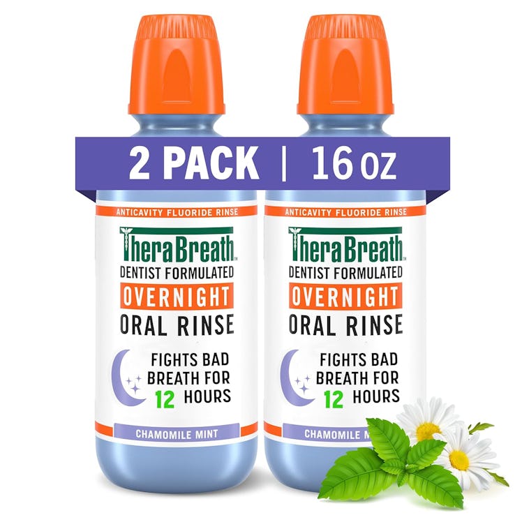 TheraBreath Overnight Mouthwash, 16 Fl. Oz. (Pack of 2)