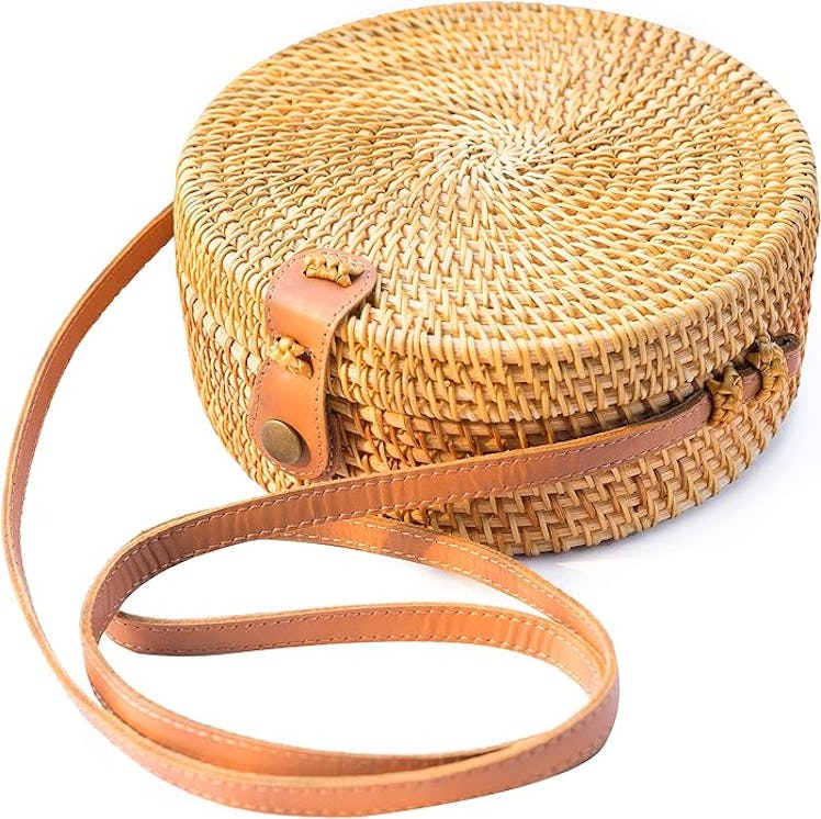 Natural NEO Rattan Crossbody Bag