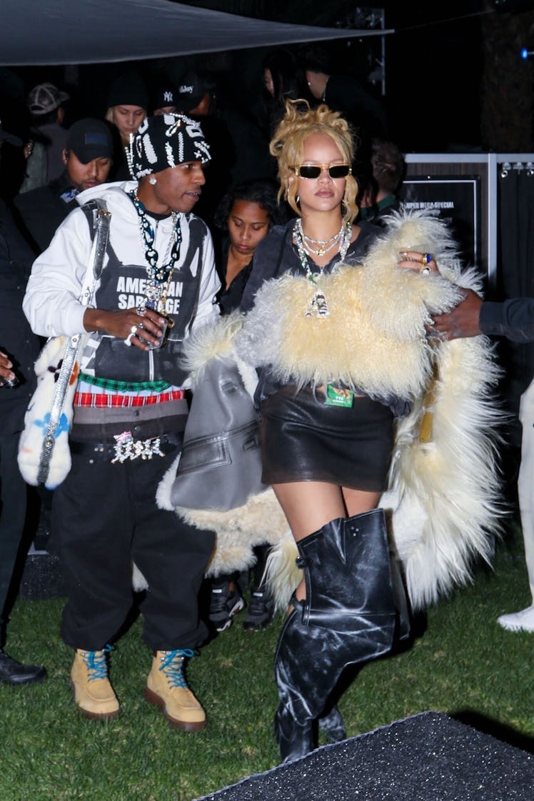 Rihanna and A$AP Rocky at Coachella 2024.