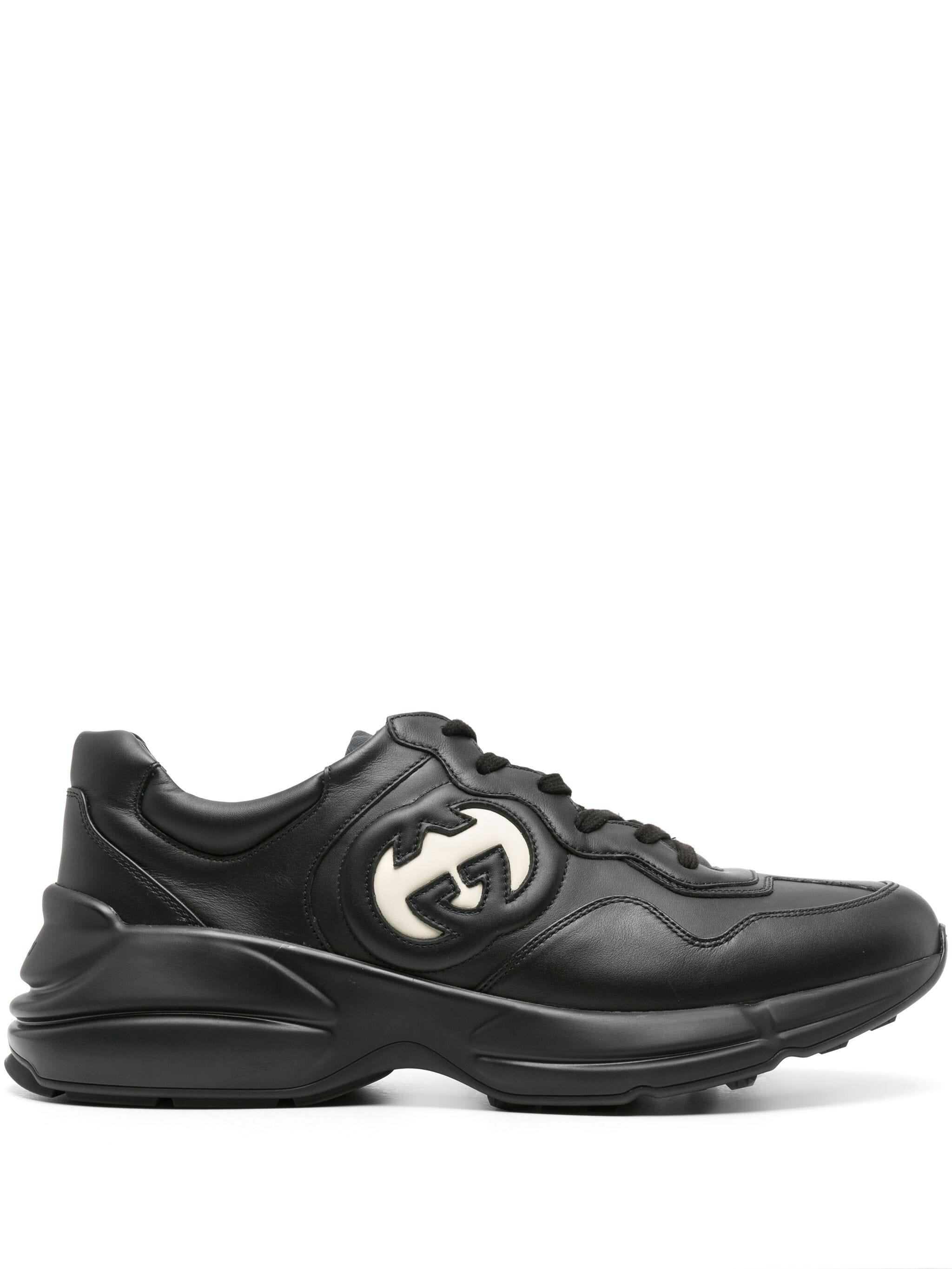 Gucci Rhyton Leather Sneakers