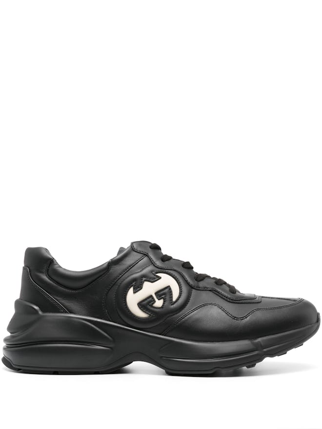 Gucci Rhyton Leather Sneakers