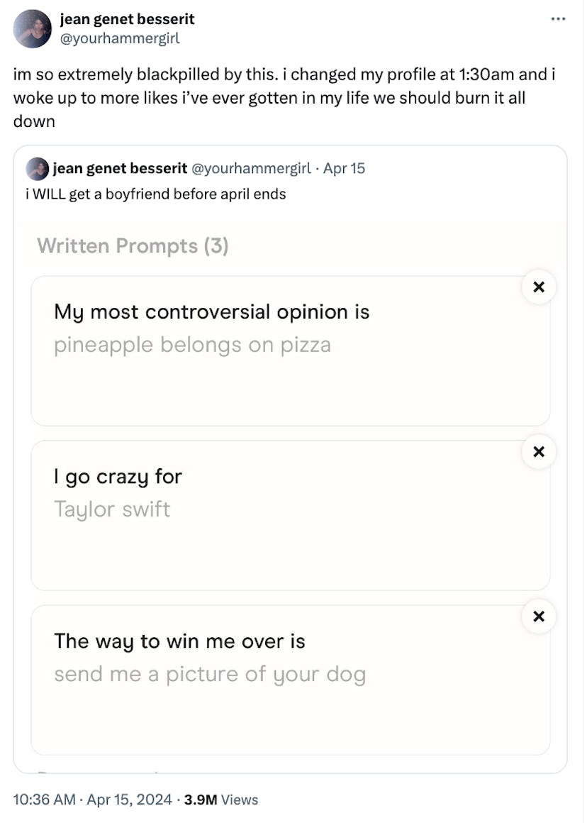 How to write a good Hinge prompt.