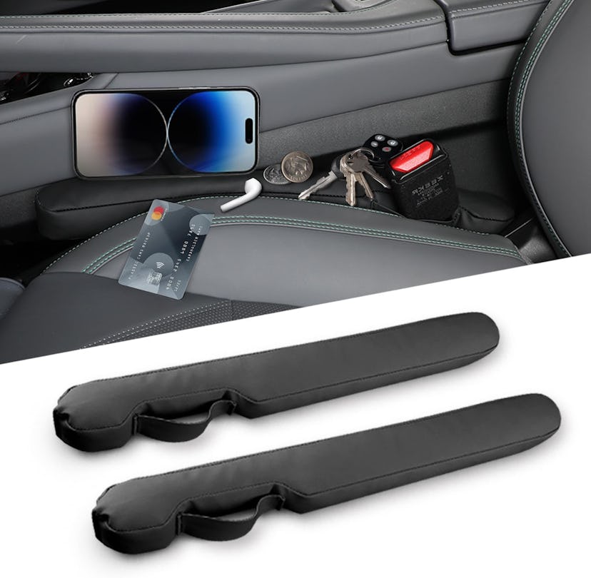 Homaupt Leather Car Seat Gap Filler (2-Pack)