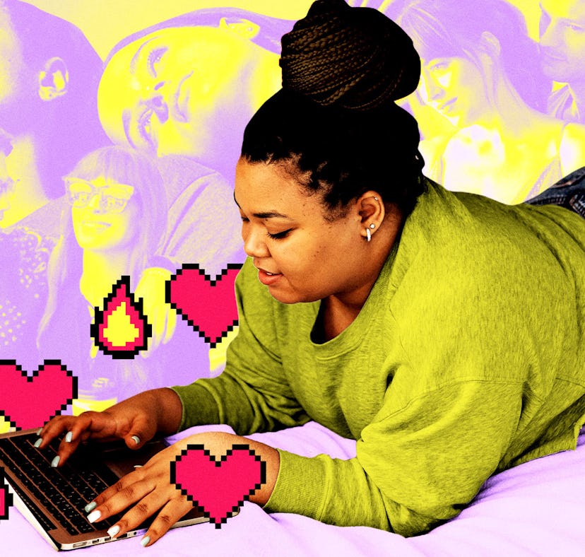 a fanfic writer working on a story that can become a movie deal