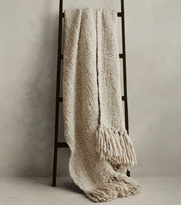 Hand-Carded Merino Throw
