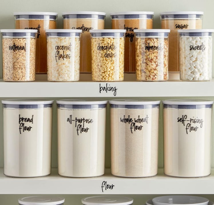 Talented Kitchen Pantry Labels for Food Containers