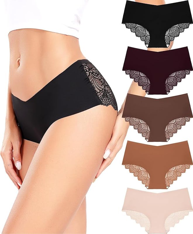 Altheanray Lace Hipster Underwear (5-Pack)