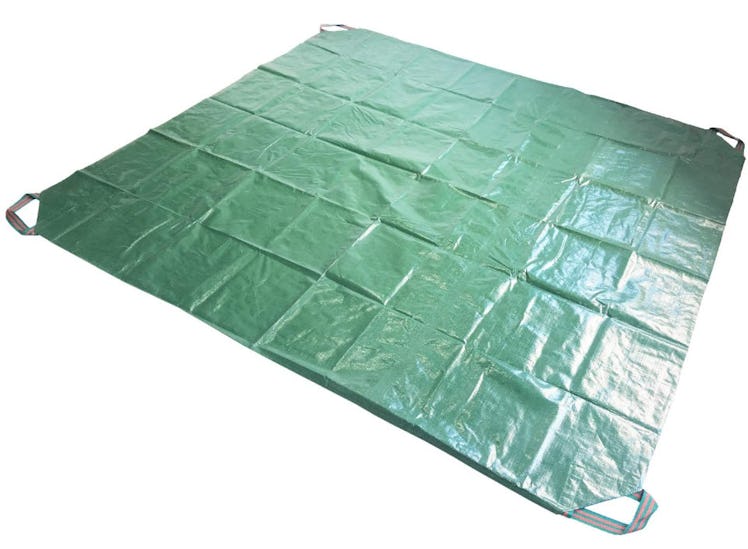 Tespher 7x7Ft Waterproof Tarp With Handles