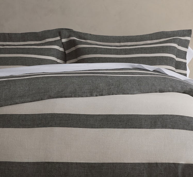 Bold Strip Linen Duvet