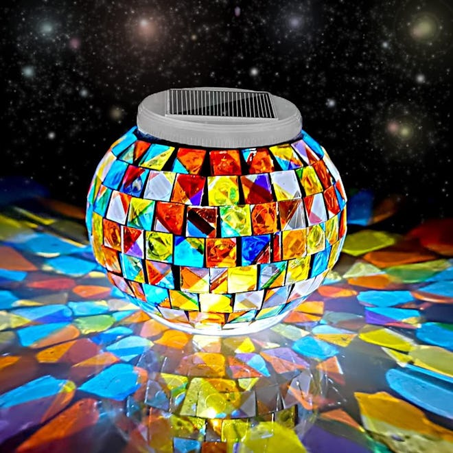 Aukora Solar Glass Ball Garden Light