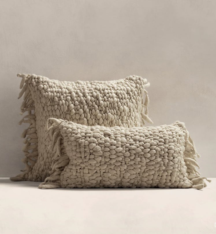 Hand-Carded Merino Pillow Cover