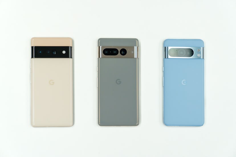 The Google Pixel 6 (left) was the beginning of a shift from what Reynolds calls camera creation to c...