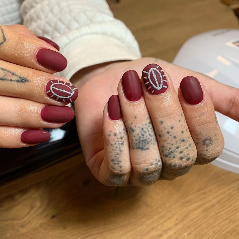 Subtle vagina nail art designs are on-trend.