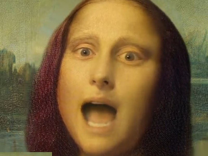 Microsoft's VASA-1 AI deepfakes the Mona Lisa singing.