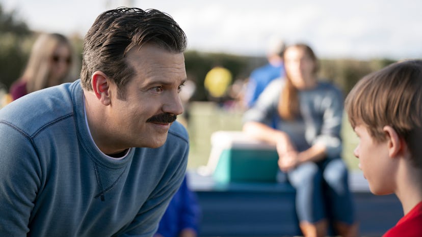 Jason Sudeikis in "Ted Lasso," now streaming on Apple TV+.