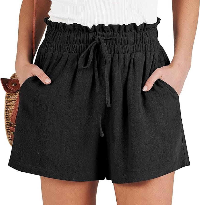 ANRABESS High Waisted Drawstring Shorts