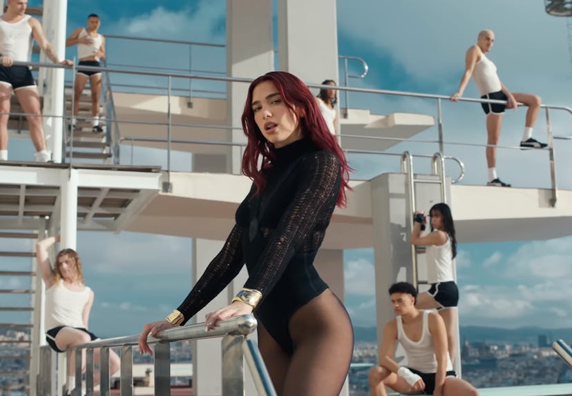 Dua Lipa stars in her 'Illusion' music video.