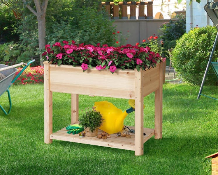 Yaheetech 34x18x30in Horticulture Raised Garden Bed Planter Box