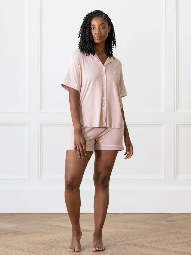 Short Sleeve Bamboo Pajama Set, the perfect cozy mother's day gift