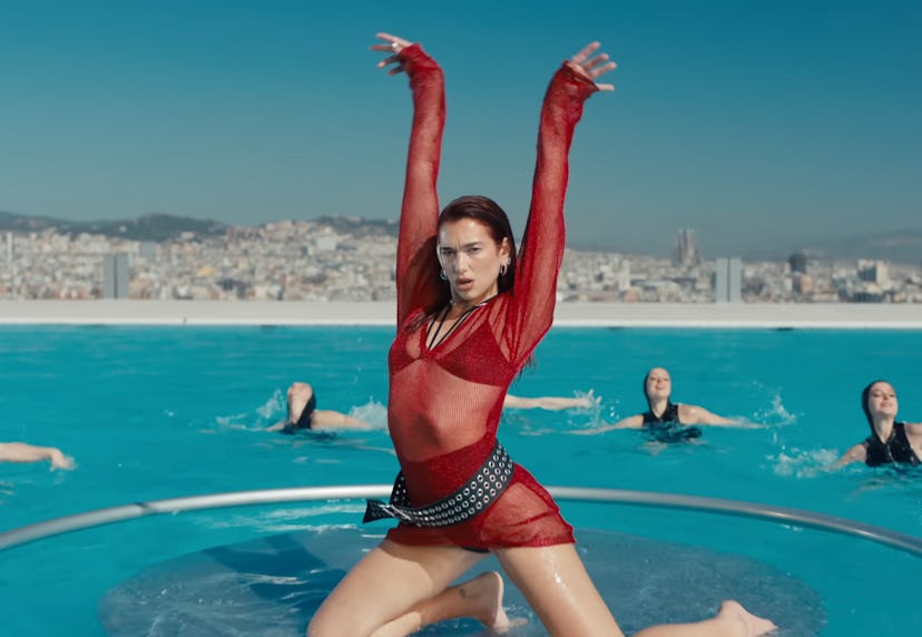 Dua Lipa stars in her 'Illusion' music video.