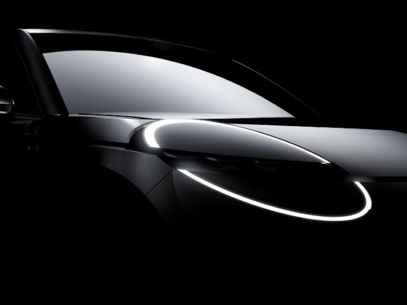 Teaser of Nissan's next EV based on the Micra