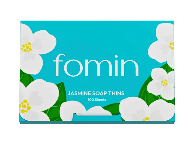 FOMIN Antibacterial Paper Soap Sheets (100 Sheets)