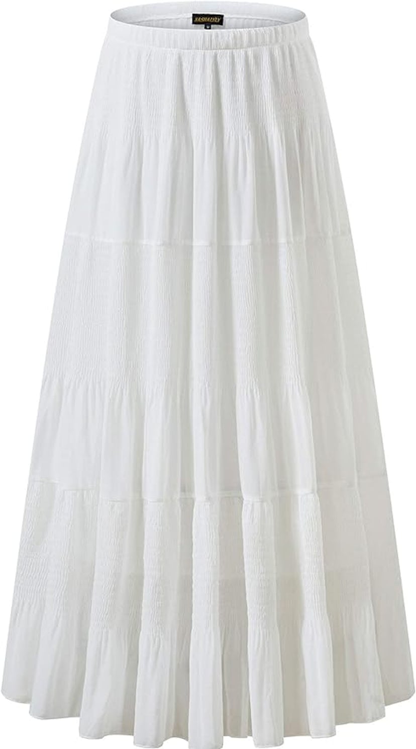 NASHALYLY Flared Maxi Skirt