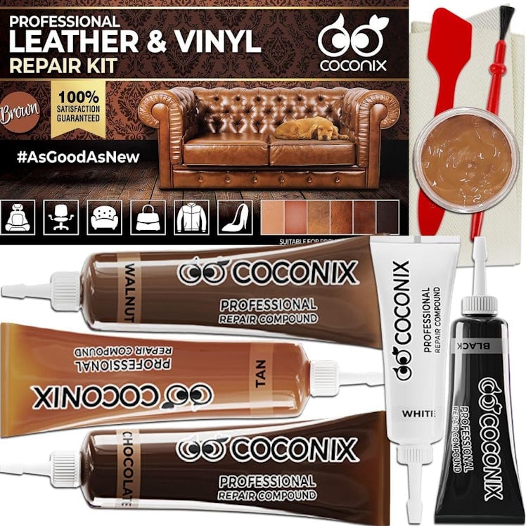 Coconix Leather Care PRO Brown Leather & Vinyl Repair Kit