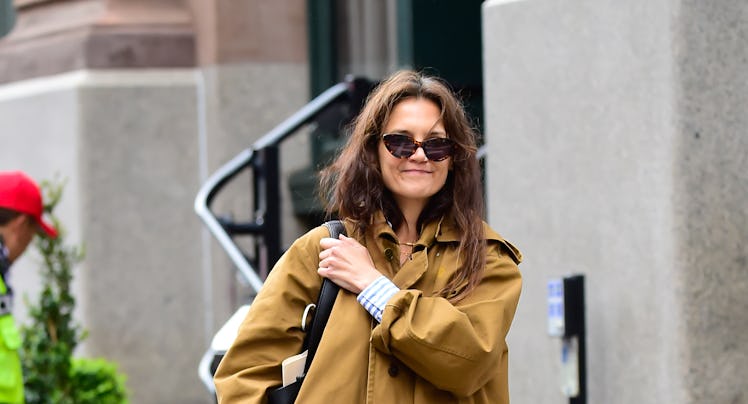 NEW YORK, NEW YORK - APRIL 18: Katie Holmes is seen walking in Soho on April 18, 2024 in New York Ci...
