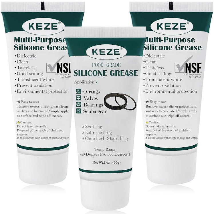 KEZE Silicone Sealant Lubricant for Plumbers (3-Pack)