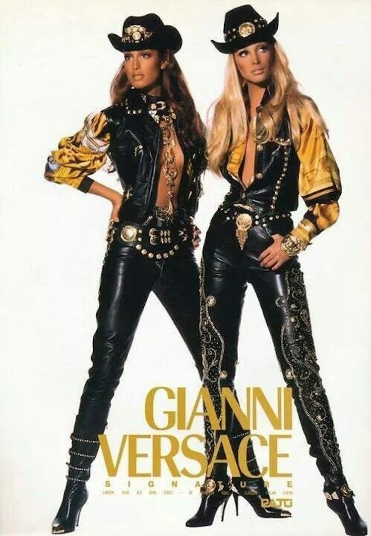 Versace fall 1992 campaign.