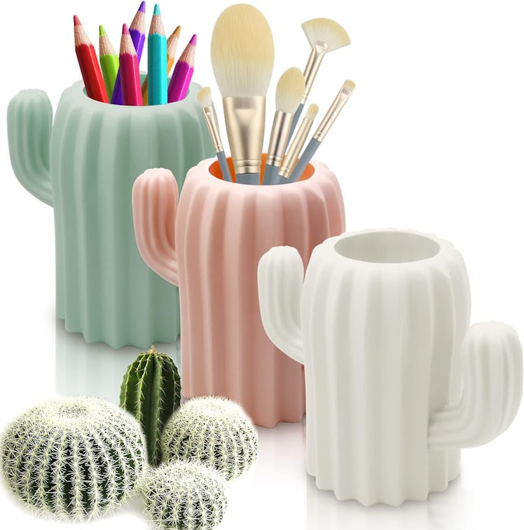 LeonBach Cactus Pen Holders (3-Pack)