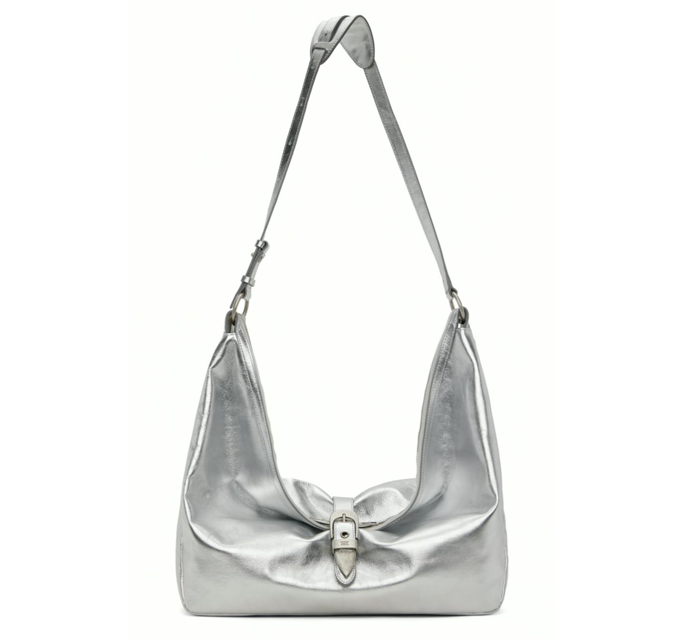 Marge Sherwood Silver Belted Bag