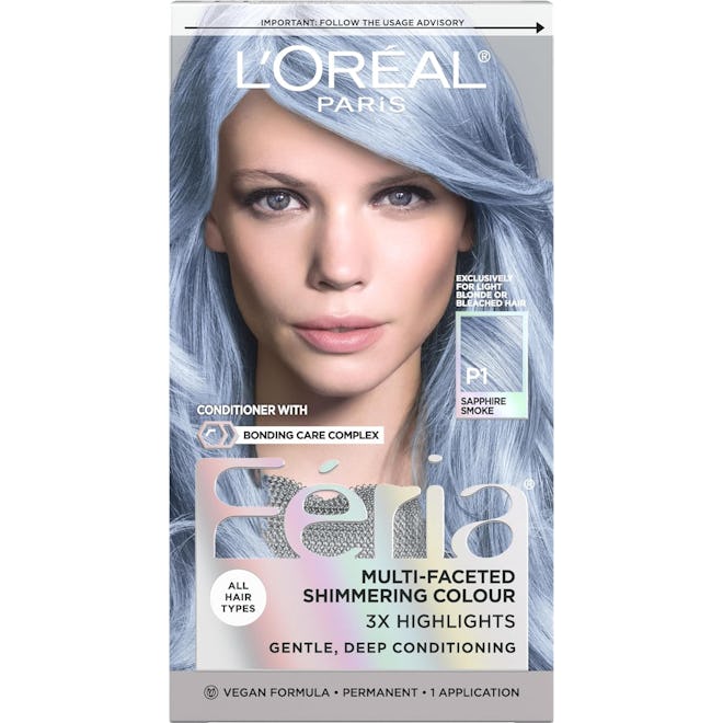 L'Oréal Paris Feria Multi-Faceted Shimmering Hair Color In Sapphire Smoke