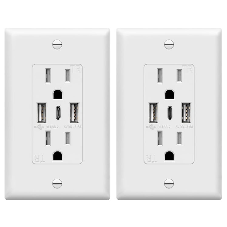 TOPGREENER USB Outlet (2-Pack)