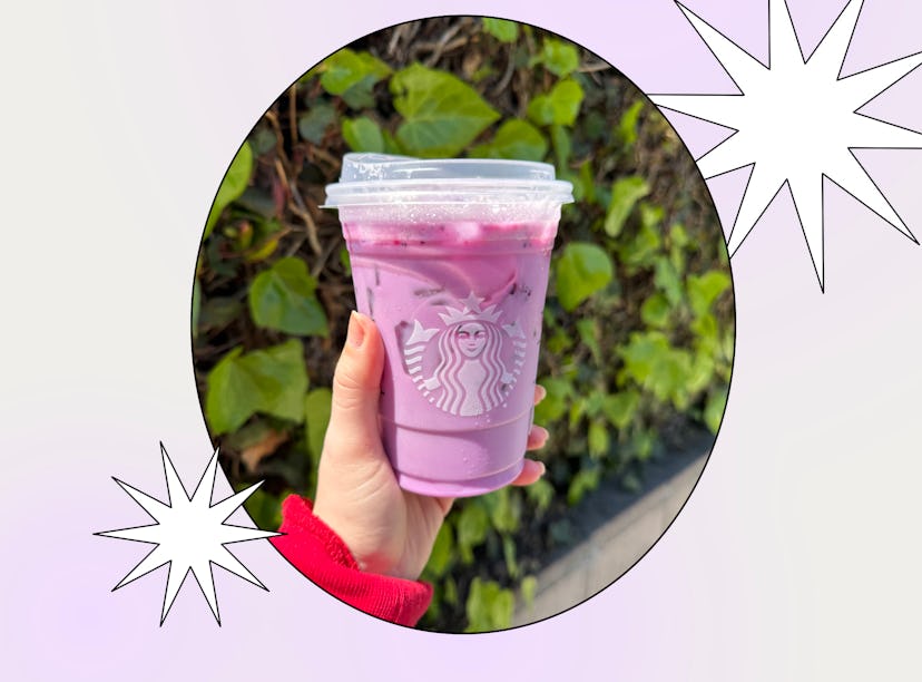 I tried Starbucks' $5 Iced Lavender Oatmilk Chill drink. 