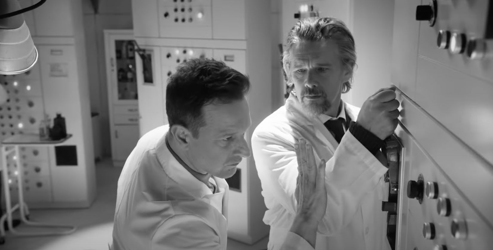 Ethan Hawke and Josh Charles in the Taylor Swift&rsquo;s Fortnight video.