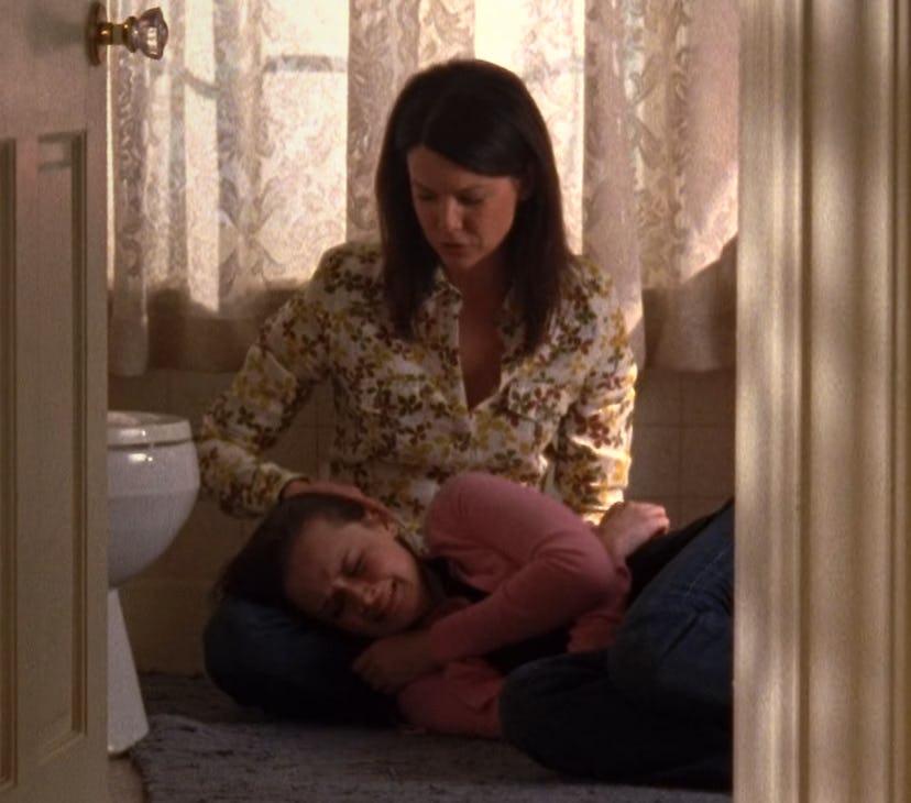 Lorelai and Rory on 'Gilmore Girls.' Screenshot via Netflix