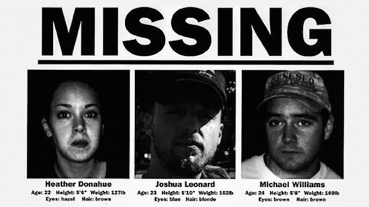 A missing person poster released as part of The Blair Witch Project's marketing campaign. 