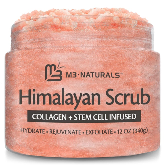  Himalayan Salt Scrub Face Foot & Body Exfoliator, 12 Oz.