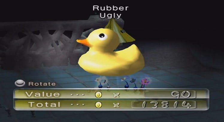 Screenshot of a rubber duck in Pikmin 2